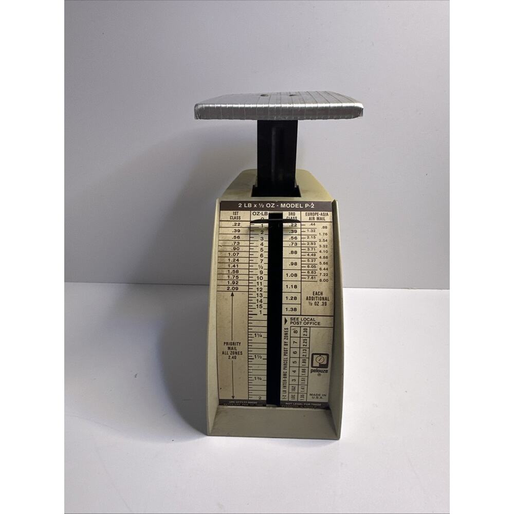Vintage Pelouze Model P-2 Postal Scale 2 Lbs Capacity 1981